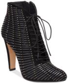Vince Camuto Megara Studded Lace-up Booties Women's Shoes