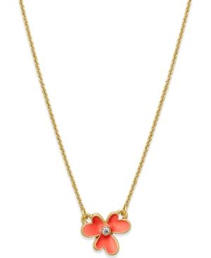 Kate Spade New York Gold-tone Pansy Blossom Pendant Necklace