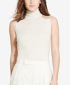 Polo Ralph Lauren Suede-patch Ribbed Turtleneck