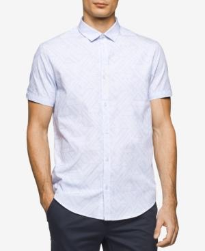 Calvin Klein Men's Jacquard Cotton Shirt