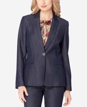 Tahari Asl Petite Denim Blazer