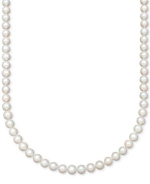 Belle De Mer Aa Cultured Freshwater Pearl Strand Necklace (7-1/2-8-1/2mm) In 14k Gold