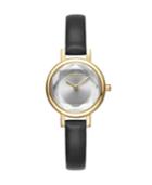 Rumbatime Venice Black Leather Women's Watch Gold