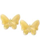 Butterfly Stud Earrings In 10k Gold