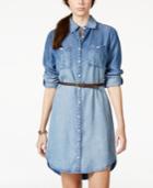 American Rag Denim High-low Shirtdress, Only At Macy's