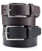 Perry Ellis Men's Leather Casual Belt