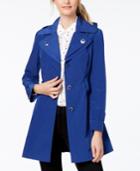 London Fog Petite Hooded Double-collar Trench Coat