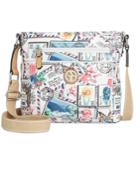 Giani Bernini Postcard Print Canvas Crossbody, Only At Macy's