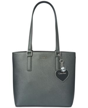 Calvin Klein Saffiano Charm Large Tote