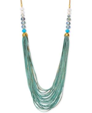 Lonna & Lilly Gold-tone Multi-strand Beaded Statement Necklace