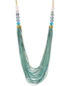 Lonna & Lilly Gold-tone Multi-strand Beaded Statement Necklace
