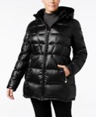 Calvin Klein Plus Size Hooded Packable Puffer Coat, Only At Macy's