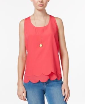 Maison Jules Tiered Cutout Shell, Only At Macy's