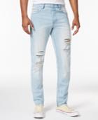 Jaywalker Men's Shotgun Skinny-fit Ripped Cotton Jeans, Only At Macy's