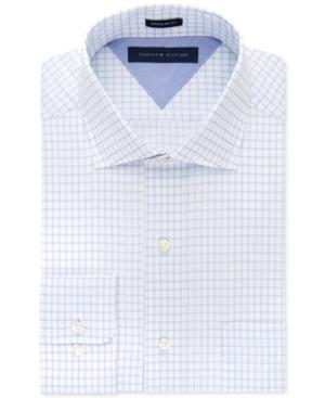 Tommy Hilfiger Easy Care Sky Blue Check Dress Shirt