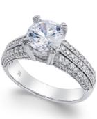 Certified Diamond Engagement Ring (2-1/5 Ct. T.w.) In 18k White Gold