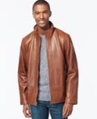 Marc New York Zip-front Leather Jacket