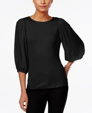 Vince Camuto Illusion-sleeve Top, Only At Macys