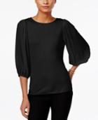 Vince Camuto Illusion-sleeve Top, Only At Macys