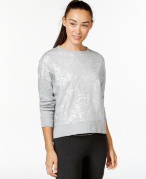 Betsey Johnson Rose Foil Print Sweatshirt