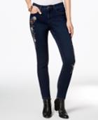 Charter Club Bristol Embroidered Tummy-control Ankle Jeans, Created For Macy's