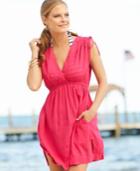 Lauren Ralph Lauren Sleeveless Shoulder-tie Cover Up Women's Swimsuit