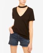 Sanctuary V-neck Choker T-shirt