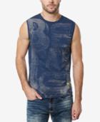 Buffalo David Bitton Men's Crew-neck Sleeveless T-shirt