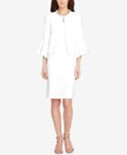 Tahari Asl Faux-pearl-trim Jacket & Sheath Dress