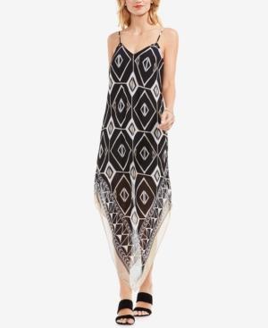 Vince Camuto V-hem Illusion Midi Dress