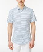 Tommy Hilfiger Men's Striped Poplin Cotton Shirt