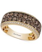 Le Vian Chocolatier Chocolate And White Diamond Band (1-1/2 Ct. T.w.) Ring In 14k Gold