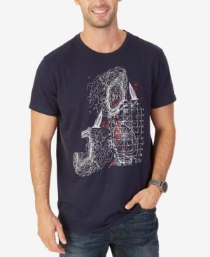 Nautica Men's Ocean Map Graphic-print T-shirt