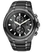 Citizen Men's Chronograph Eco-drive Black Titanium Carbide Ion-plated Bracelet Watch 42mm Ca0265-59e
