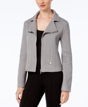 Alfani Textured Knit Moto Jacket, Created For Macy's
