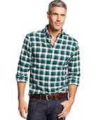 John Ashford Check-print Long-sleeve Shirt, Only At Macy's