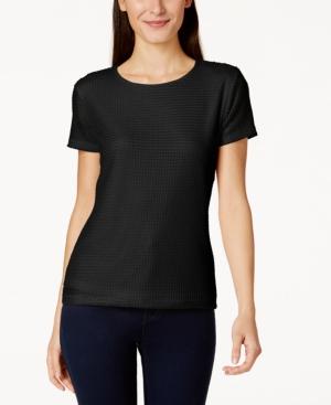 Calvin Klein Short-sleeve Textured Top