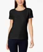 Calvin Klein Short-sleeve Textured Top