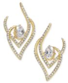 Danori 18k Gold-plated Brass Crystal & Pave Stud Earrings, Created For Macy's