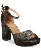 Nanette By Nanette Lepore Viola Two-piece Platform Block-heel Sandals Women's Shoes