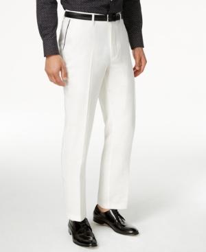 Sean John Men's Cream Linen Dress Pants