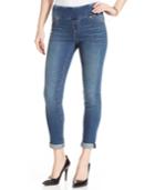 Style & Co. Petite Cuffed Skinny Jeggings, Quincy Wash