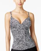 Island Escape Spot On Push-up Underwire Tankini Top Women's Swimsuit
