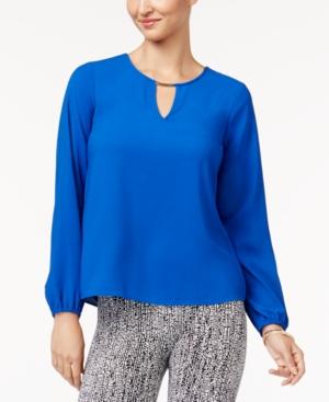 Thalia Sodi Pleated Hardware Blouse, Created For Macy's