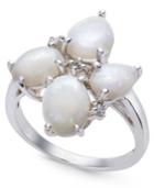 Opal (2-3/8 Ct. T.w.) & Diamond Accent Ring In Sterling Silver