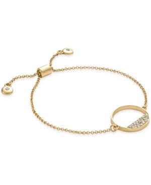 Inc International Concepts Gold-tone Pave Circle Slider Bracelet, Only At Macy's
