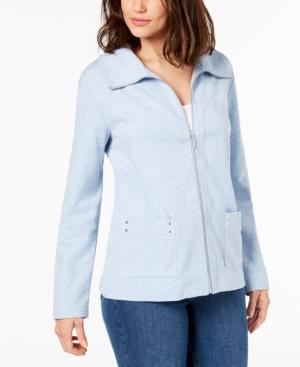 Karen Scott Zip-up Active Jacket, Created For Macy's