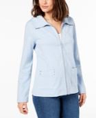 Karen Scott Zip-up Active Jacket, Created For Macy's