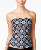 Hula Honey Gyspy Deco Print Tankini Top Women's Swimsuit