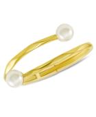 Majorica 18k Gold Over Sterling Silver Bracelet, Organic Man-made Pearl